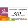 Подарочный сертификат на 500 рублей